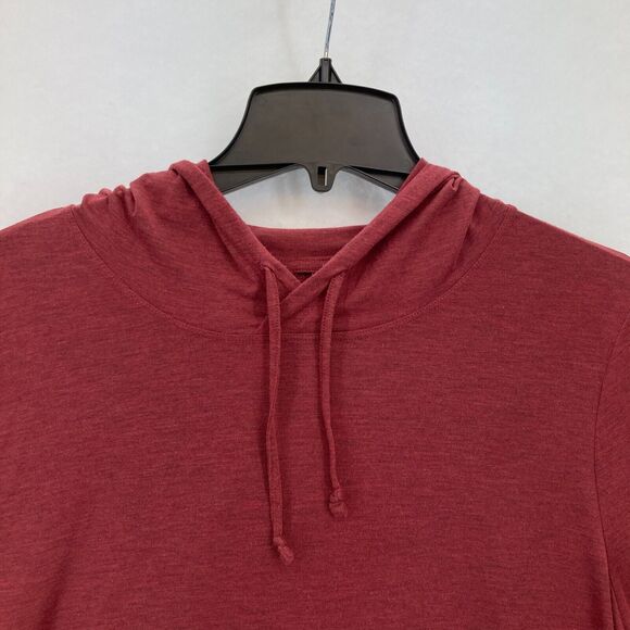 Duluth NoGa Hoodie Sweatshirt Women's Large‎ Red Wool Blend Lightweight Stretch - Picture 2 of 11